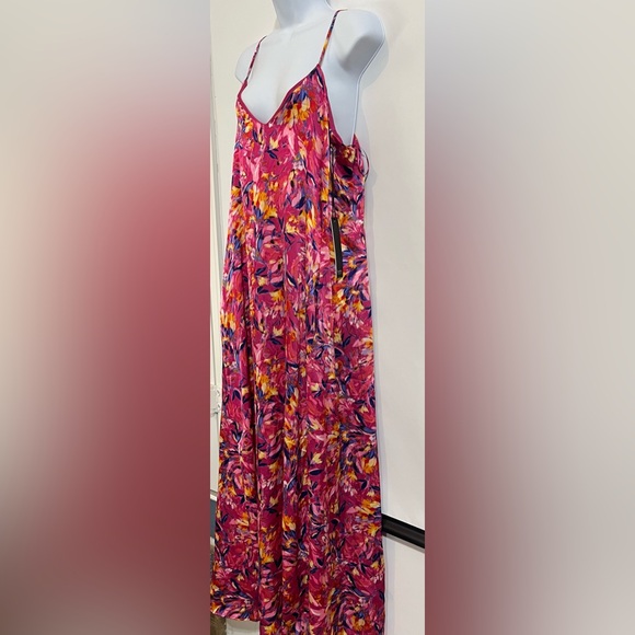 Nicole Miller Spaghetti Strap Dress Maxi Size Large New with tags - Picture 2 of 6